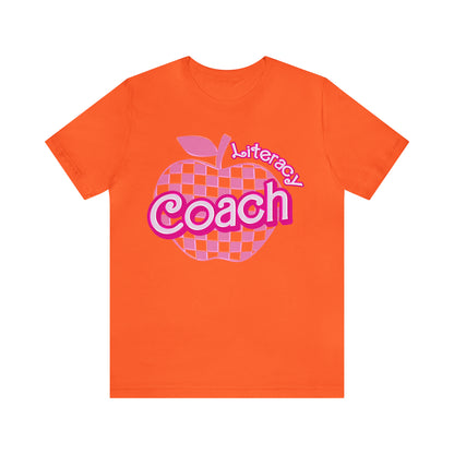 Literacy Coach shirt, Pink Sport Coach Shirt, Colorful Coaching shirt, 90s Cheer Coach shirt, Back To School Shirt, Teacher Gift, T821