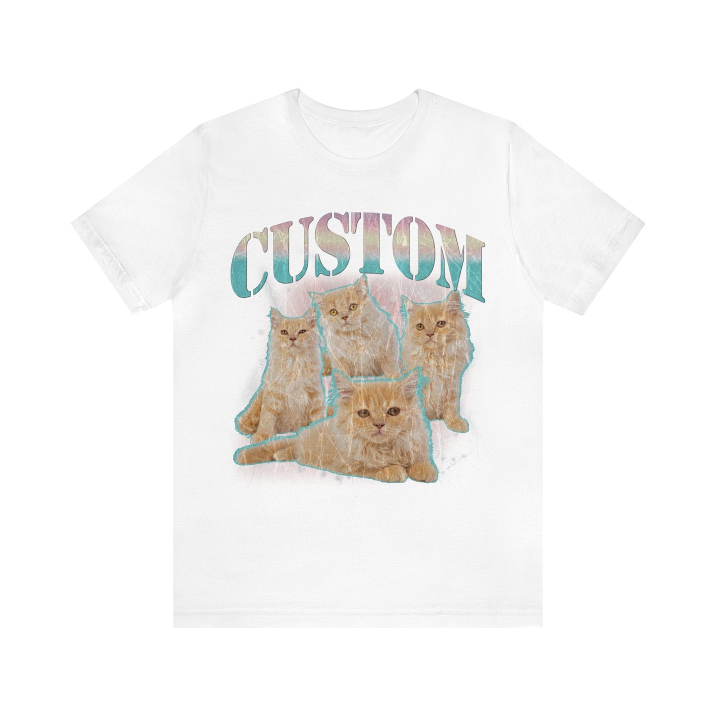 Retro Custom Cat Bootleg Tee, Custom Cat Shirt, Custom Cat Lover Gift, Custom dog portrait, Vintage Funny Cat Shirt, Bootleg Shirt, T1397