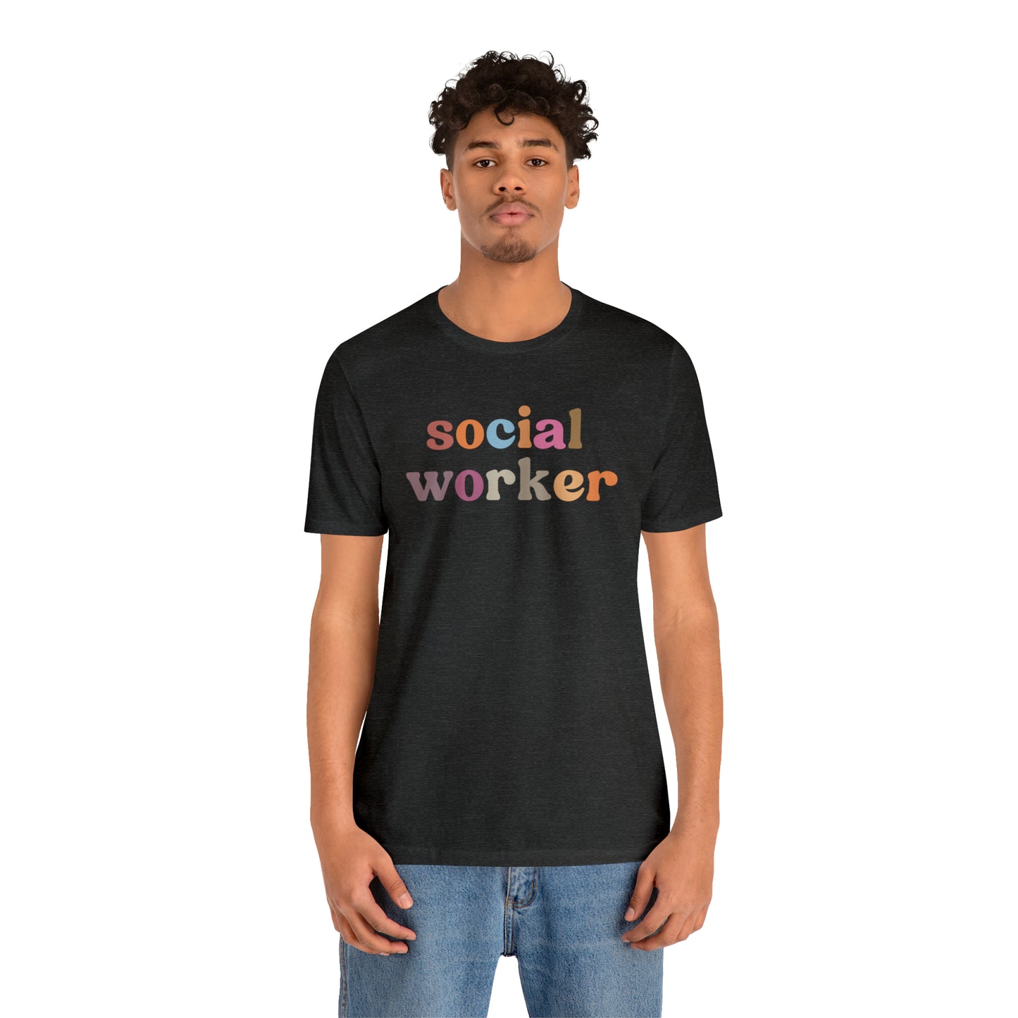 Retro Social Worker Shirt, Social Worker T-shirt for Women, School Social Worker Shirt, Social Worker Gift, T459