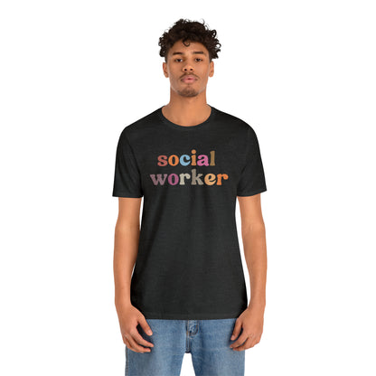 Retro Social Worker Shirt, Social Worker T-shirt for Women, School Social Worker Shirt, Social Worker Gift, T459