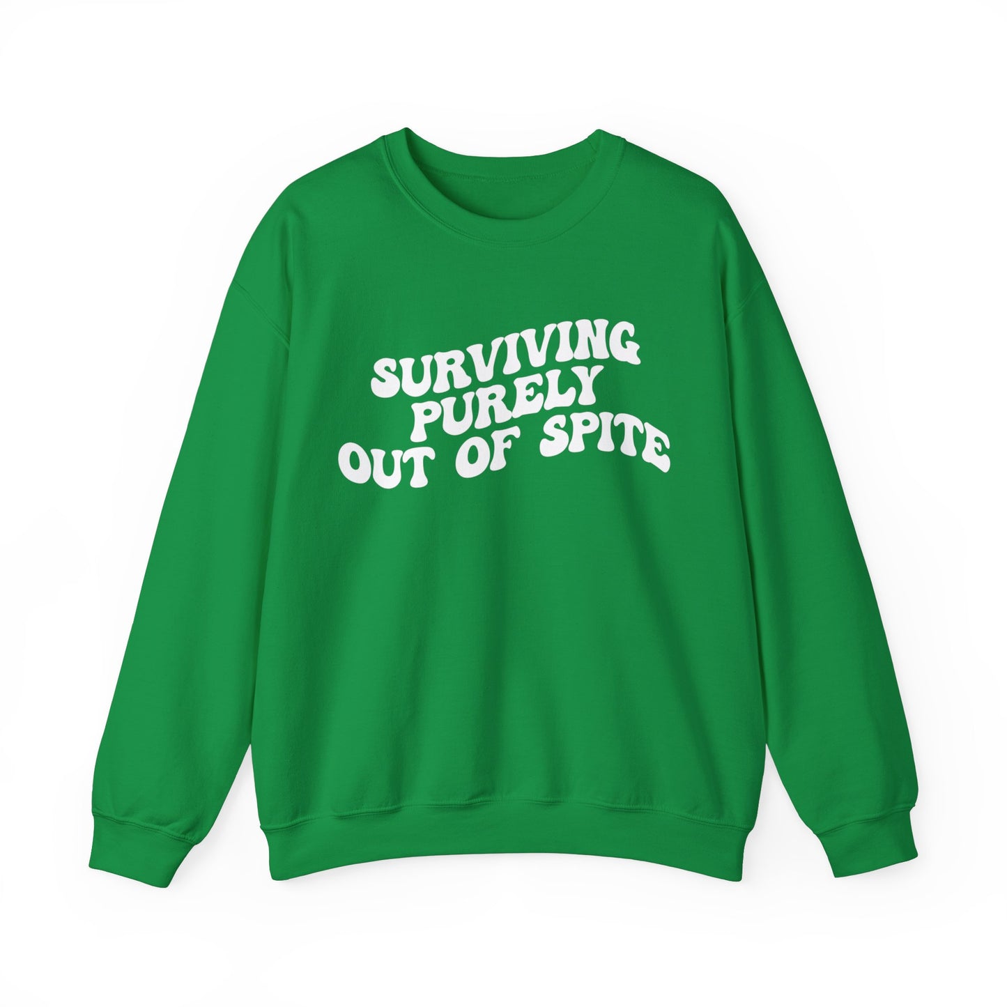 Surviving Purely Out of Spite Sweatshirt, Mental Health, Cancer Survivor, Survivor Sweatshirt, Strong Empowered Women, Iron Lady, S1408