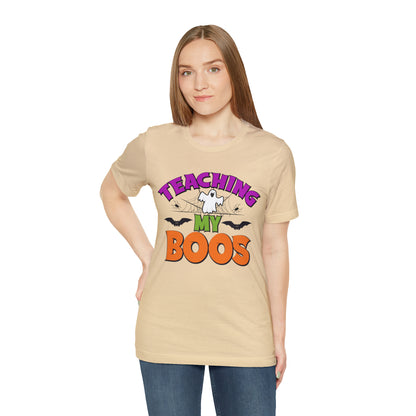 Teaching My Boos Shirt, Spooky Season Tee, Retro Halloween Cowgirl Shirt, Cowgirl Halloween Shirt, Vintage Ghost Shirt, T769