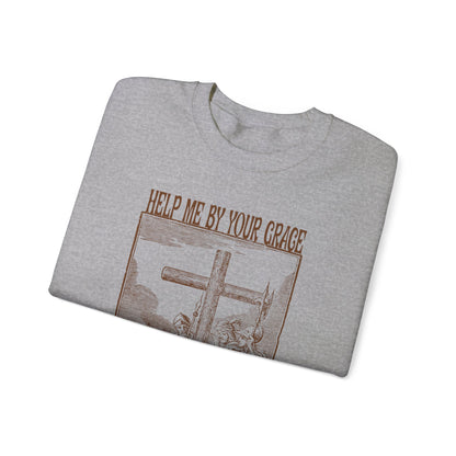 Vintage Antique Religious Biblical Drawing of Jesus Sweatshirt, 10Th Station of the Cross Sweatshirt, Way of the Cross Sweatshirt, S1590