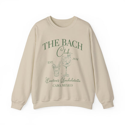 Custom The Bach Club Sweatshirt, Custom Location Bachelorette Sweatshirt, Personalized Bride Sweatshirt, Sweatshirt for Bridal Party, S1495