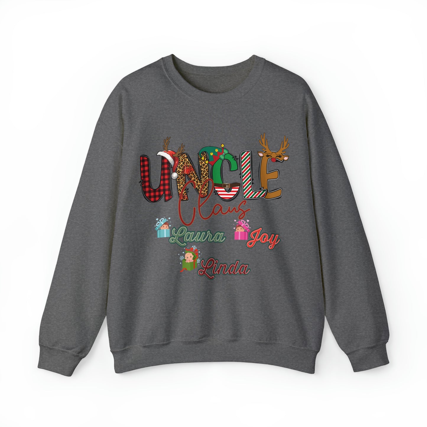 Custom Uncle Claus Sweatshirt, Christmas Uncle Sweatshirt, Christmas Uncle Sweater, Custom Uncle With Name Sweatshirt, Gifts For Uncle, S937