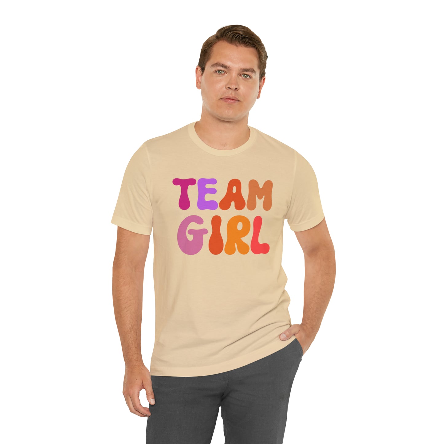 Team Girl Shirt for Gender Reveal, Cute Baby Announcement Shirt for Gender Reveal, Gender Announcement Gift for Her, T446