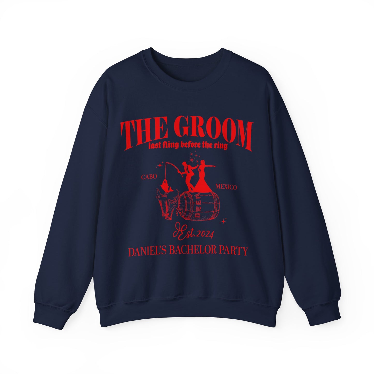 The Groom Bachelor Party Sweatshirt, Groomsmen Sweatshirt, Group Bachelor Sweatshirt, Fishing Bachelor Party Sweatshirt, 12 S1604