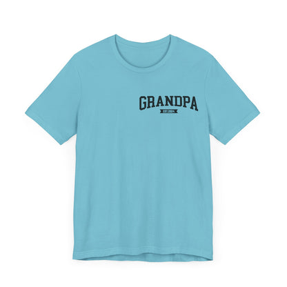 New Grandpa Est Pocket Design Shirt, Custom Father Day Shirt, Custom Fathers day Gift, Custom Grandpa Shirt, Fathers Shirt Dad shirt, T1654