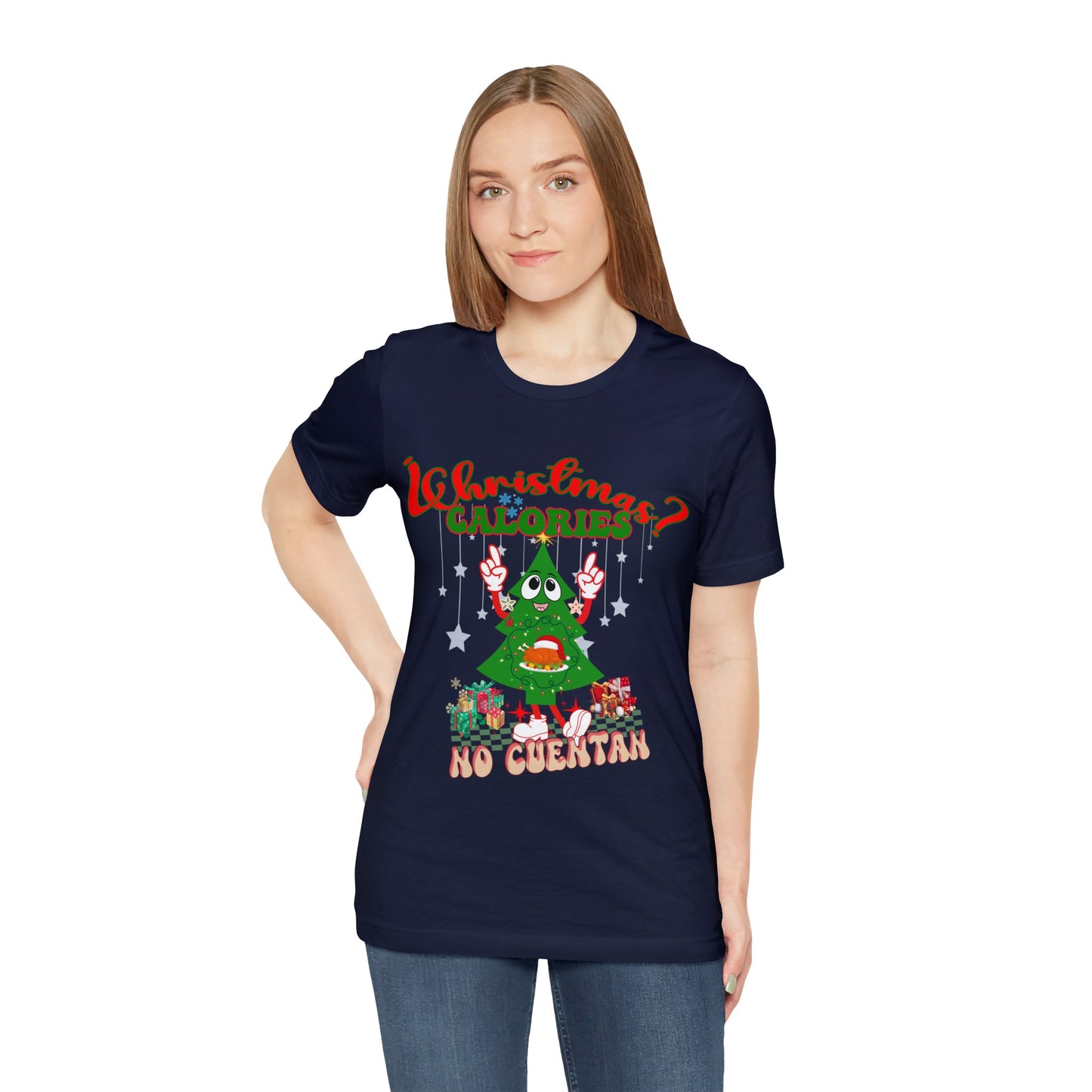 Christmas Calories No Cuentan Shirt, Feliz Navidad Shirt, Christmas Gifts, New Year Shirt, Spanish Christmas Shirt, Holiday Sweaters, T874