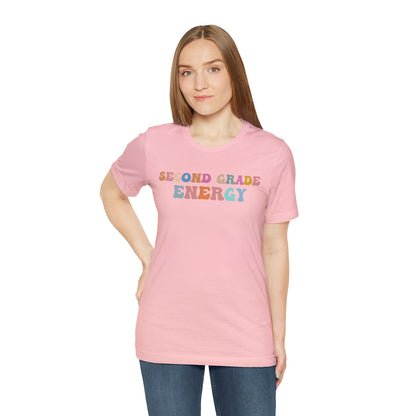 Cute Teacher Shirt, Second Grade Energy Shirt, Shirt for Second Grade, Teacher Appreciation Shirt, Best Teacher Shirt, T494