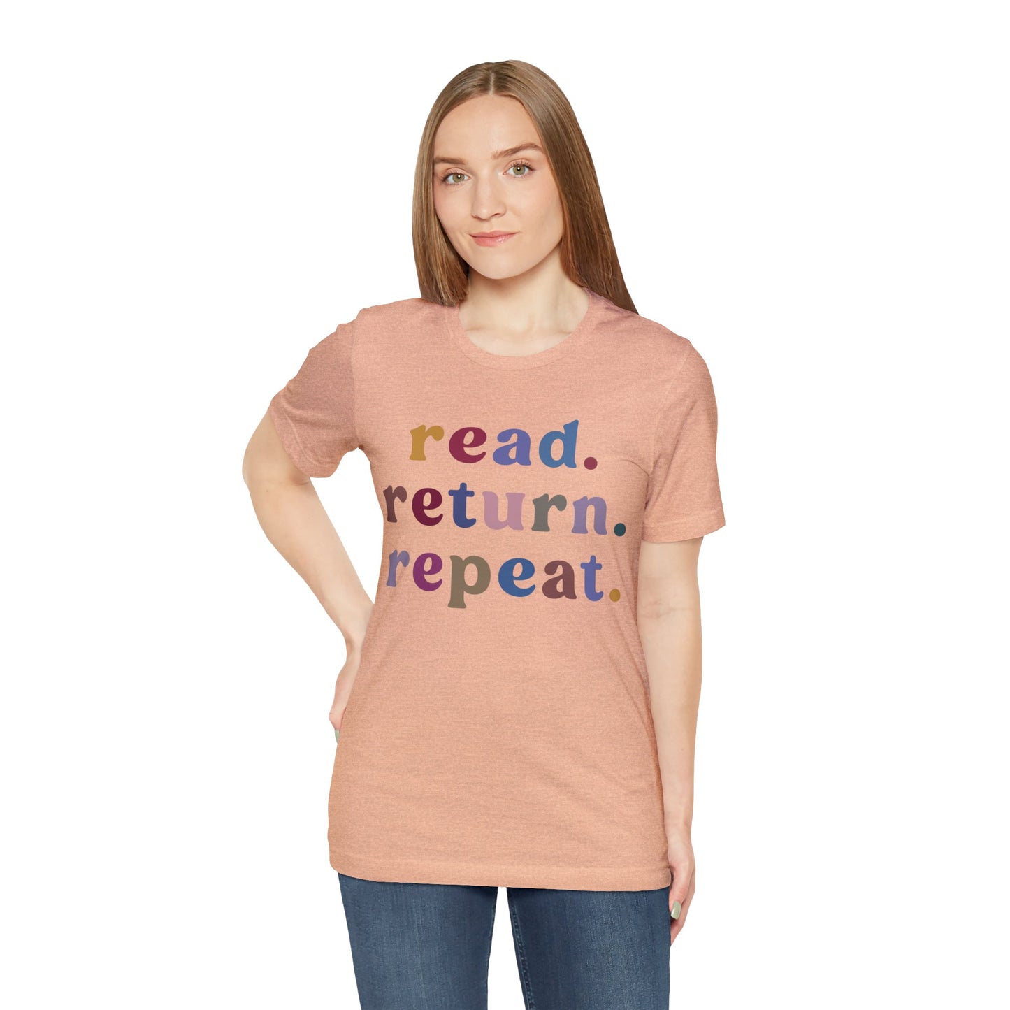 Read Return Repeat Shirt, Shirt for Bibliophile, Book Lovers Club Shirt, Book Nerd Shirt, Bookworm Gift, Librarian Shirt, T1189