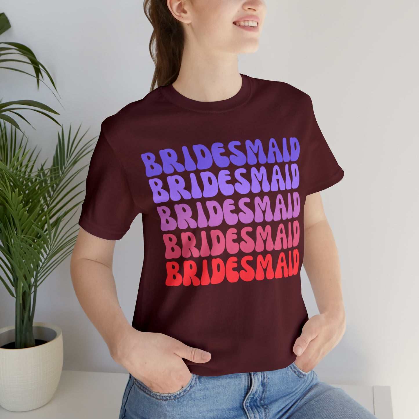 Retro Bridesmaid TShirt, Bridesmaid Shirt for Women, T285