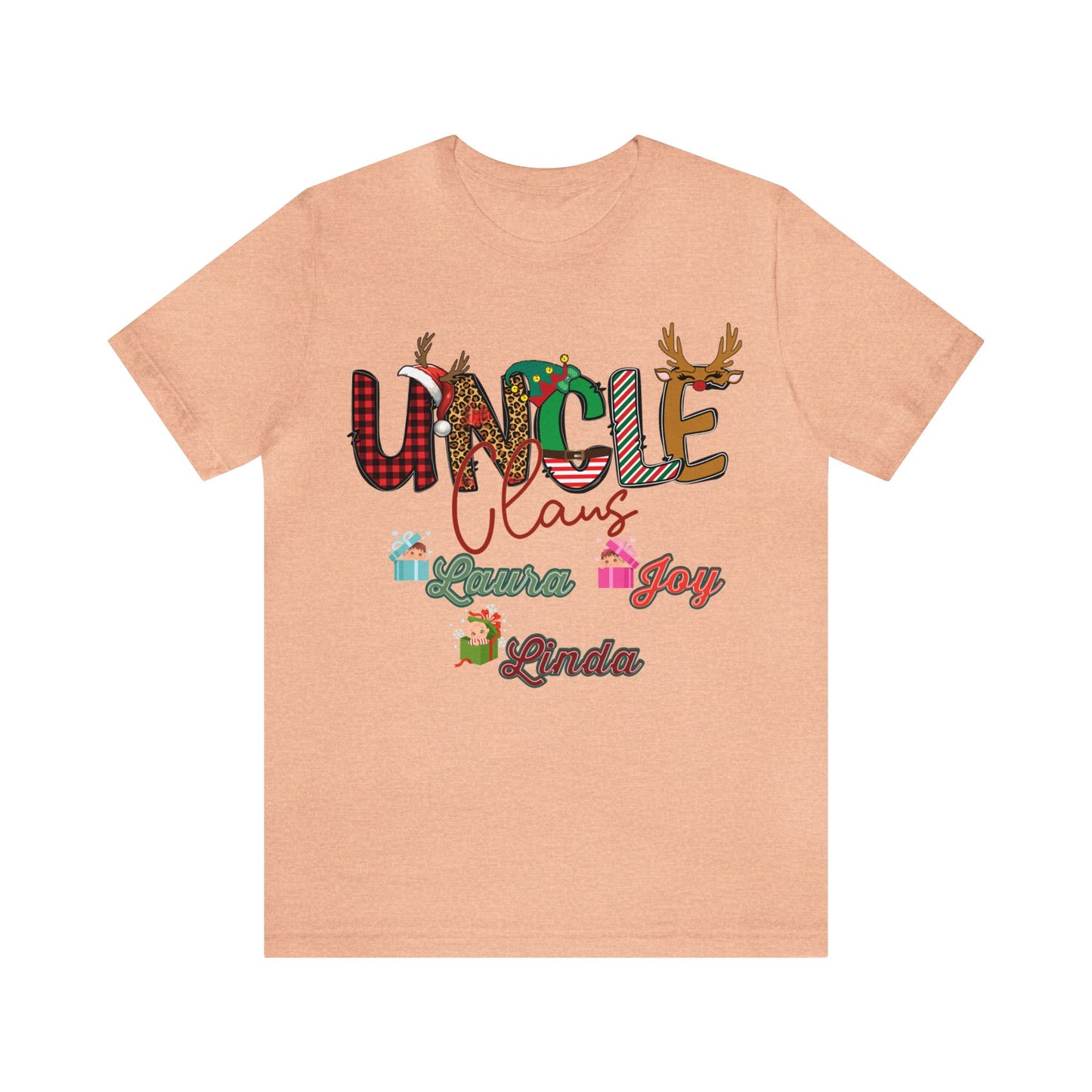 Custom Uncle Claus Shirt, Christmas Uncle tshirt, Christmas Uncle Sweater, Custom Uncle With Names Shirt, Gifts For Uncle, T937