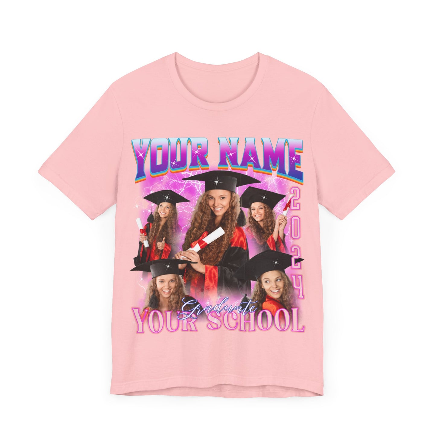 Graduation Party Shirt, Custom Bootleg Rap Tee For Graduation, Custom Graduation Shirt, Custom Photo Graduate Shirt, Senior T-Shirt, T1634