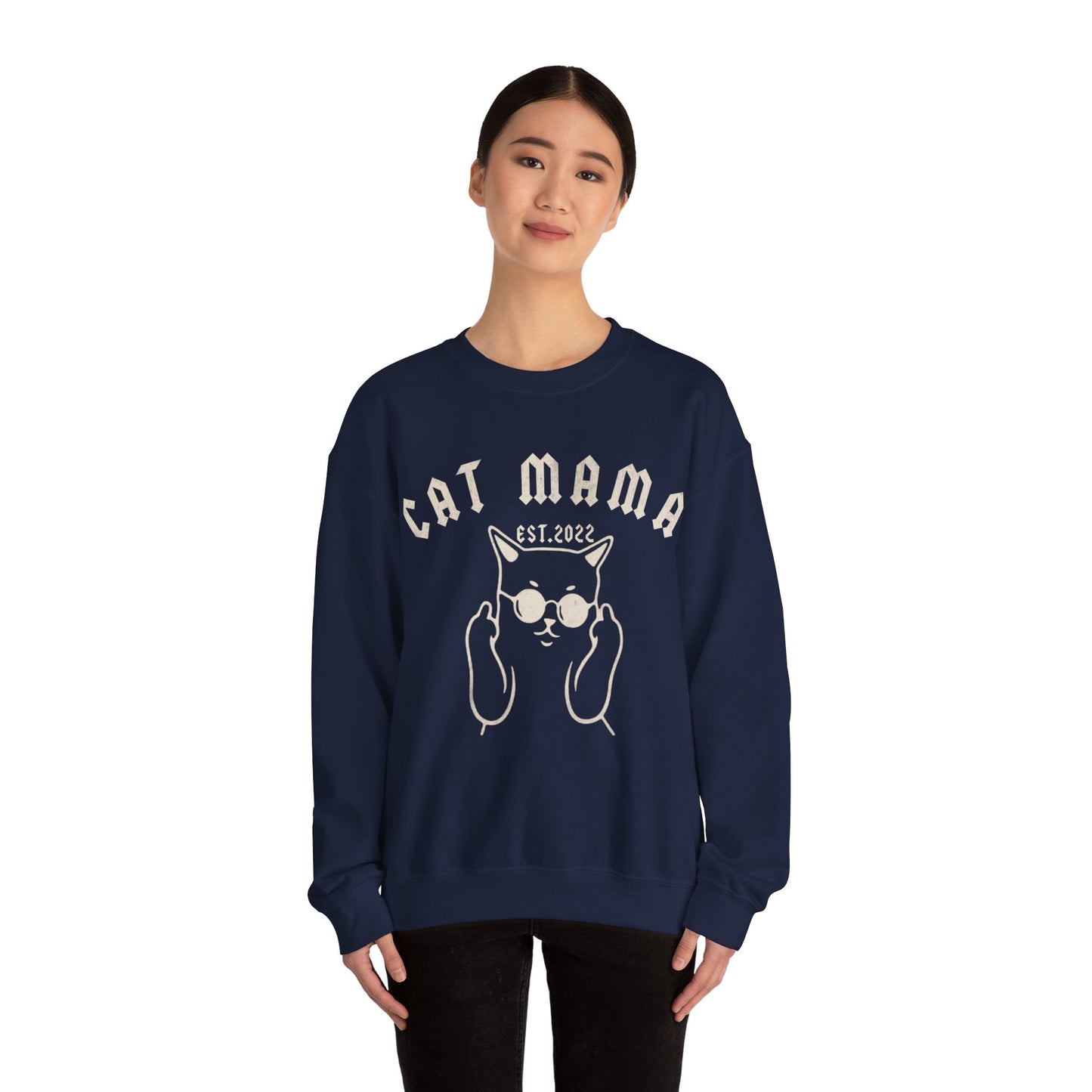 Custom Retro Cat Mom Sweatshirt, Personalized Retro Cat Mom Sweatshirt, Custom Cat Sweatshirt, Cat Lovers Sweatshirt, S1255