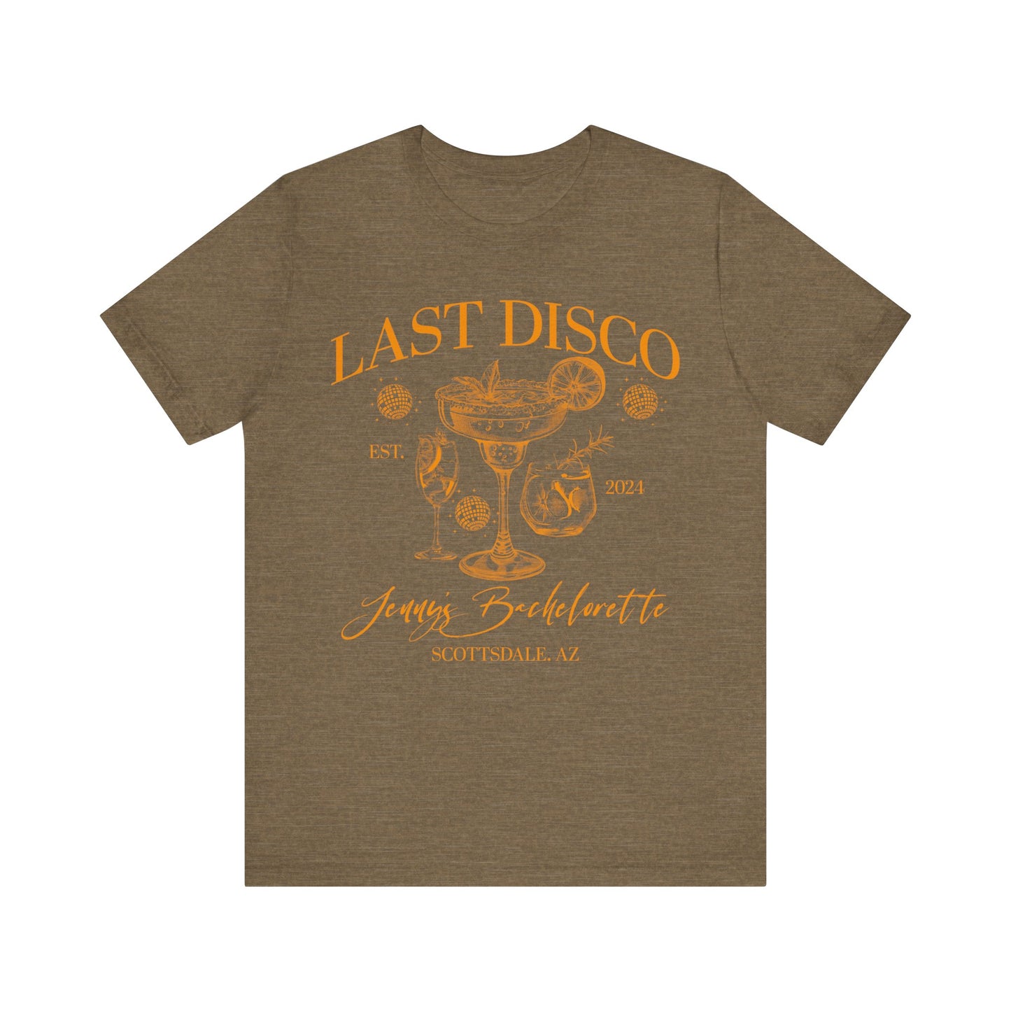 Last Disco Shirt, Disco Bride Dancing Queens Shirt, Custom Location Bridal Party Shirt, Bridal Shower, Disco Bach Bride To Be Gifts, 1 T1565