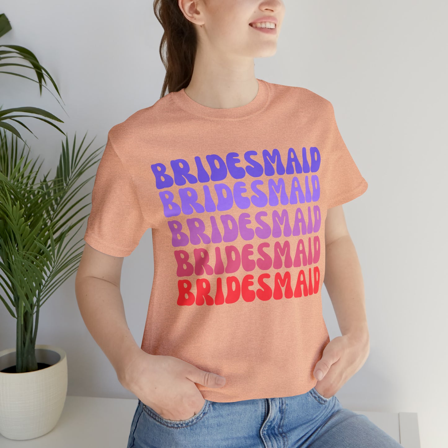 Retro Bridesmaid TShirt, Bridesmaid Shirt for Women, T285