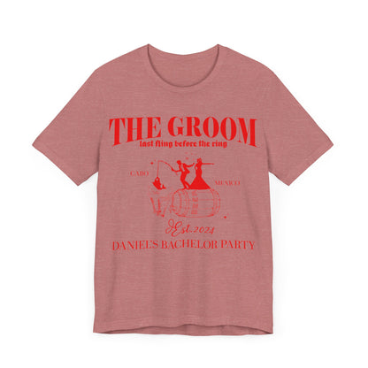 The Groom Bachelor Party Shirts, Groomsmen Shirt, Custom Bachelor Party Gifts, Group Bachelor Shirt, Fishing Bachelor Party Shirt, 12 T1604