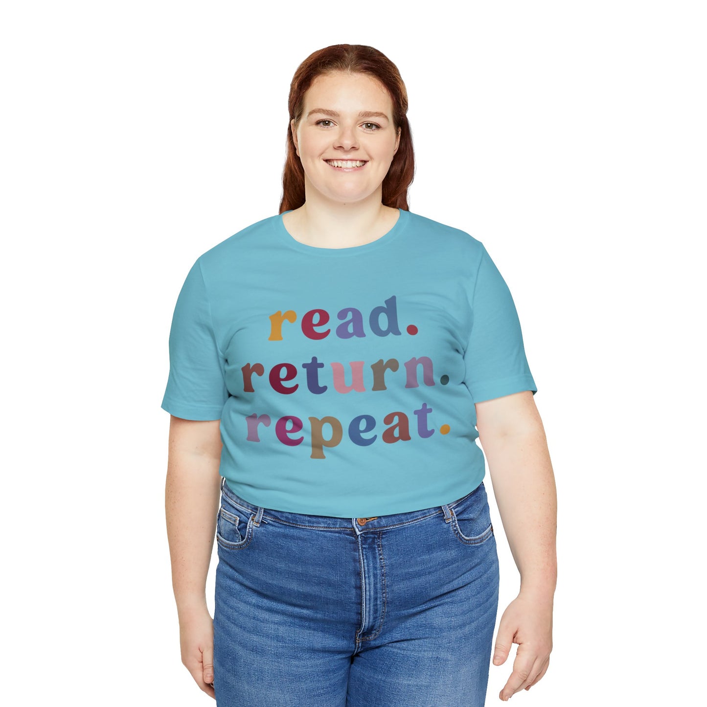 Read Return Repeat Shirt, Shirt for Bibliophile, Book Lovers Club Shirt, Book Nerd Shirt, Bookworm Gift, Librarian Shirt, T1189