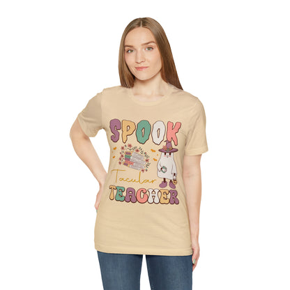 Spook Tacular Teacher Shirt, Spooky Season Tee, Retro Halloween Cowgirl Shirt, Cowgirl Halloween Shirt, Vintage Ghost Shirt, T767