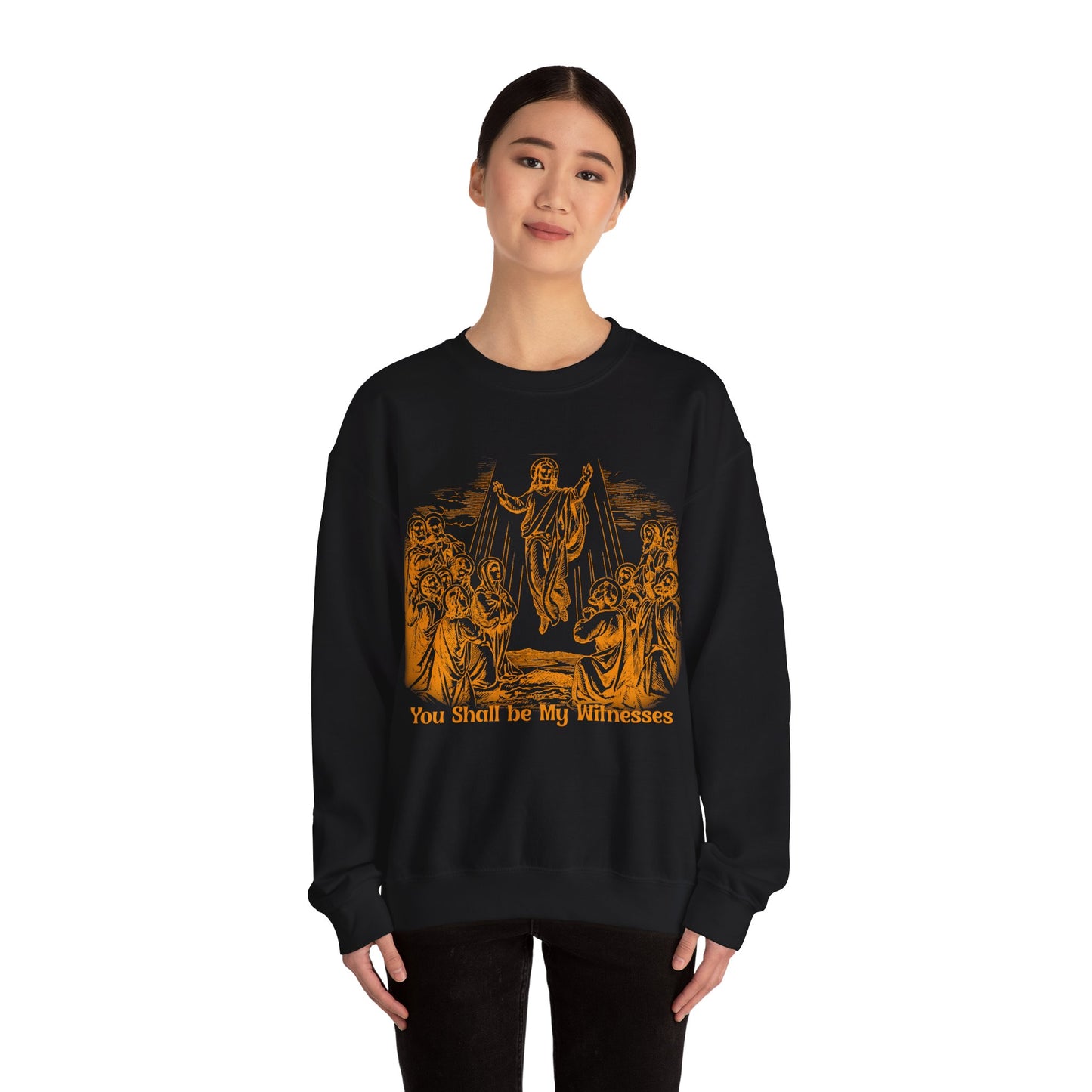 Vintage The Ascent of Jesus Into Heaven On The Fortieth Day After The Resurrection Sweatshirt, Christian gifts, Religious Sweatshirt, S1591