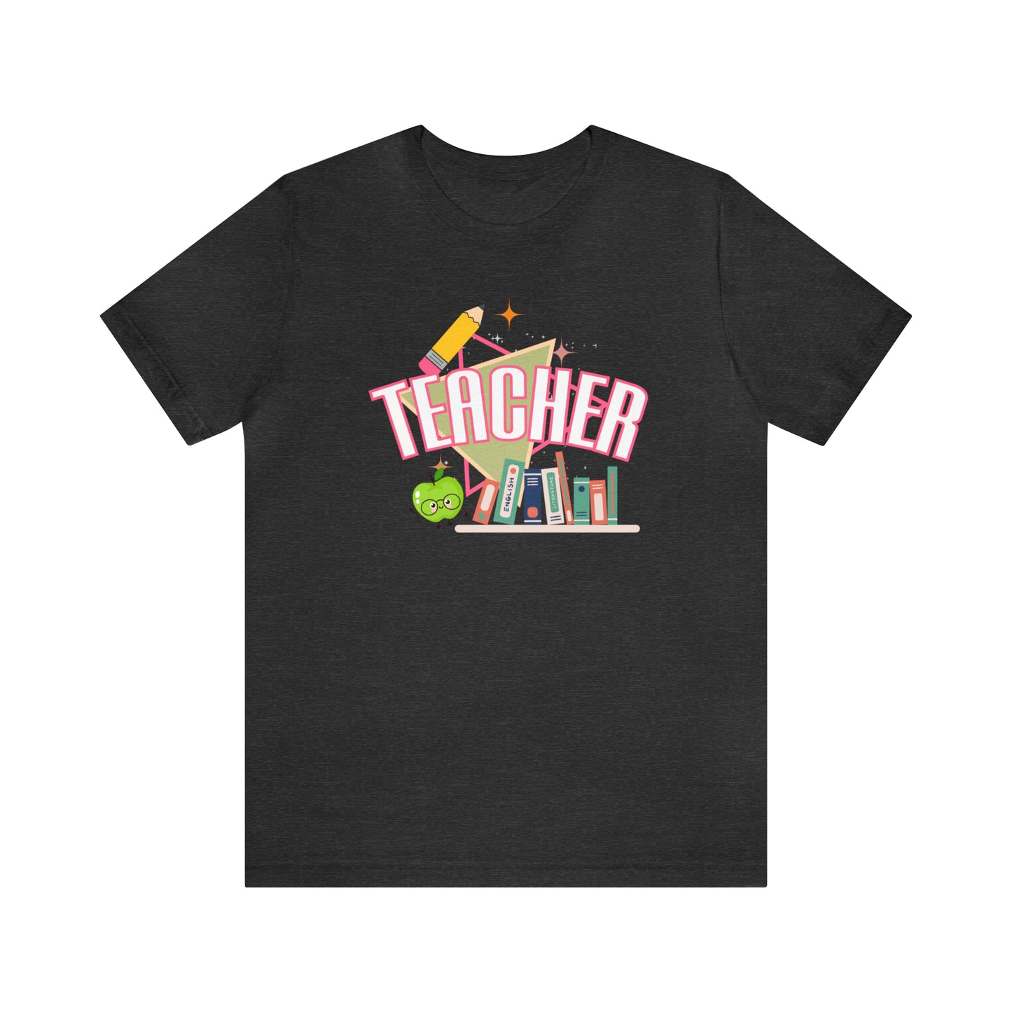 Pink Teacher Shirt, colorful teacher shirt, Teacher shirt, 90s shirt, 90s teacher shirt, colorful school shirt, T541