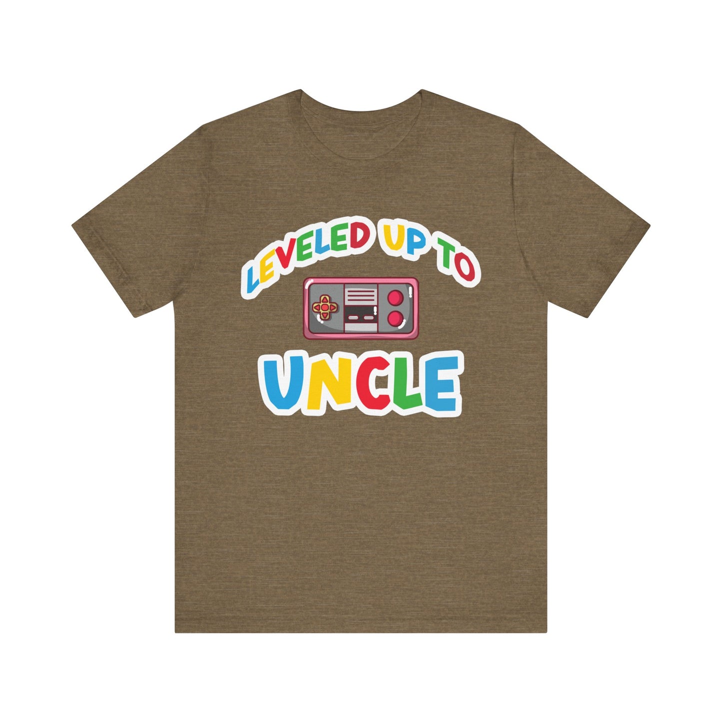 Leveled Up to Uncle Shirt, Funny Gamer T-Shirt for New Uncle, Pregnancy Announcement TShirt for Uncle, Funny Gift for Uncle to Be, T1499