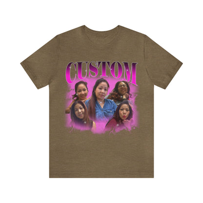 Custom Your Own Bootleg Tee, Retro Custom Bootleg Rap Tee, Custom Your Photo, Insert Your Design, Vintage Graphic 90s Tshirt, T1377