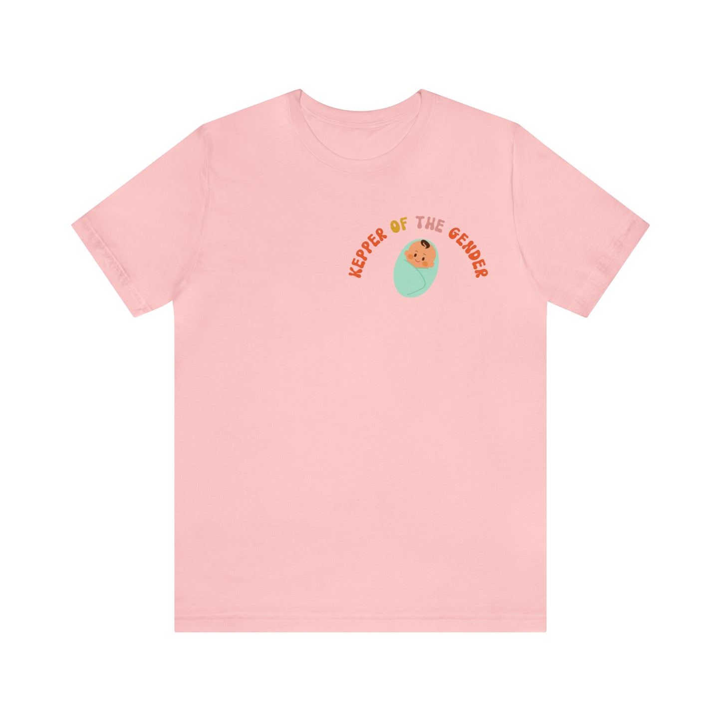 Gender Reveal Party Tee, Keeper of the Gender Shirt, Gender Announcement Gift for Her, T352