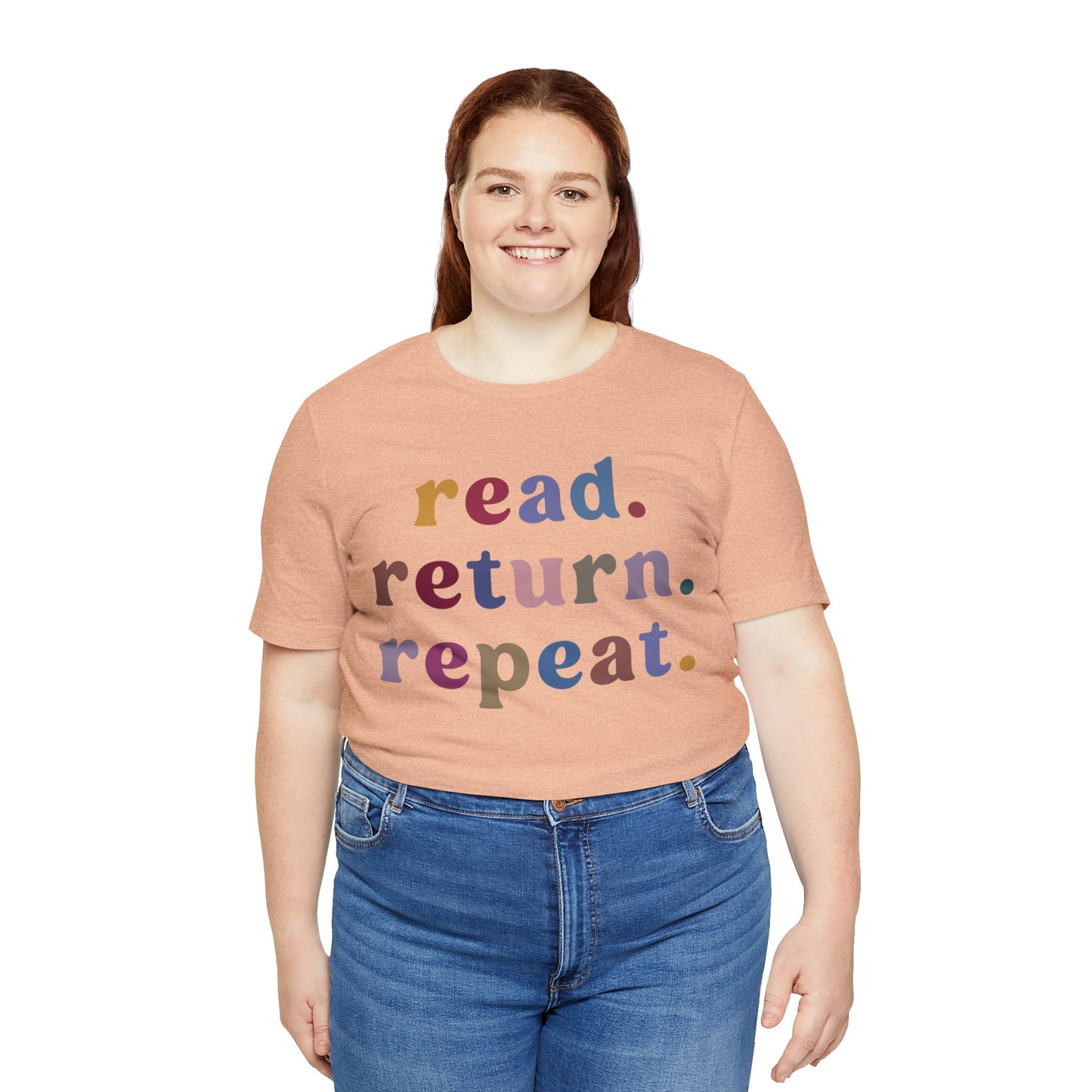 Read Return Repeat Shirt, Shirt for Bibliophile, Book Lovers Club Shirt, Book Nerd Shirt, Bookworm Gift, Librarian Shirt, T1189