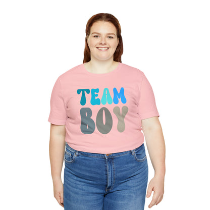 Cute Baby Announcement Shirt for Gender Reveal, Team Boy Shirt for Gender Reveal, Gender Announcement Gift for Her, T398