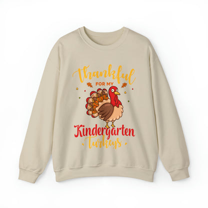 Thankful For My Kindergarten Turkey Sweatshirt, Thanksgiving Dinner Sweatshirt, Family Thanksgiving Shirt, Thanksgiving Turkey Shirt, S860