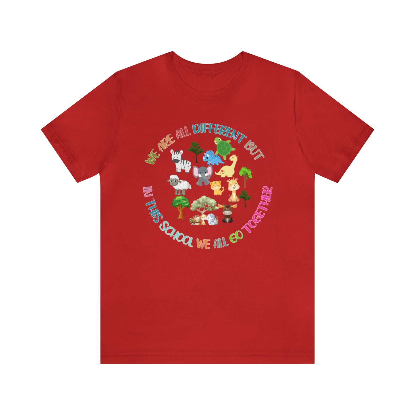 We Are Different But In This School We All Swim Together Shirt, Cute Teacher Shirt, Teacher Appreciation Shirt, T384