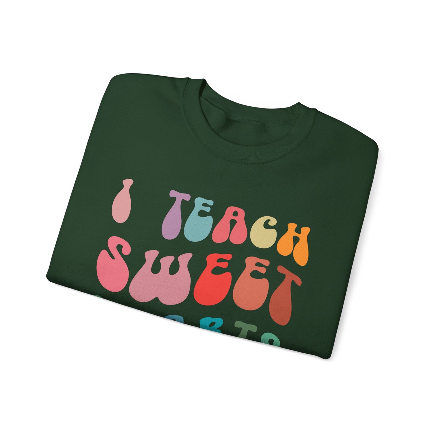 Personalized Teach Sweethearts Valentines Day Sweatshirt, Custom Teacher Valentines Day Sweatshirt for Teachers, Gift for Hearts Day, SW1276