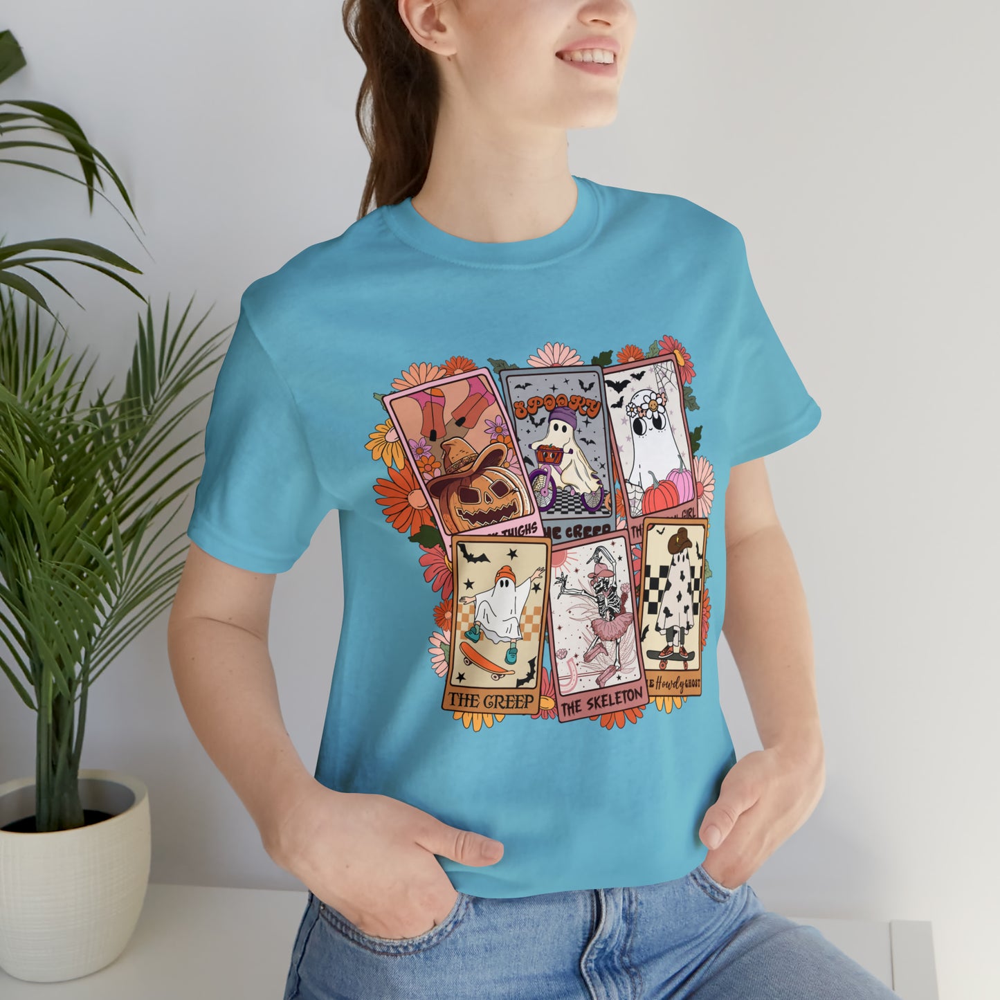 The Tarot Card Shirt, Skeleton Tarot Card Shirt, Tarot Card Lover Shirt, Skull Tarot Card Tee, Retro Halloween shirt, T611