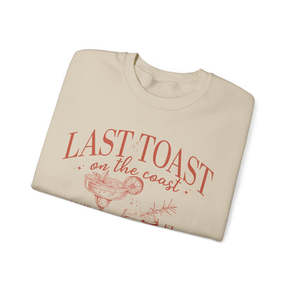 Last Toast on the Coast Beach Bachelorette Party Sweatshirt, Custom Bachelorette Sweatshirt, Personalized Luxury Bachelorette, S1558