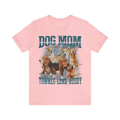 Custom Retro Dog Bootleg Shirt, Dog Mom Shirt, Dog Bootleg Retro 90's Tee, Custom Pet Photo, Custom Pet Portrait, Pet Lovers Gift, T1434