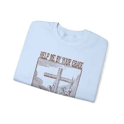 Vintage Antique Religious Biblical Drawing of Jesus Sweatshirt, 10Th Station of the Cross Sweatshirt, Way of the Cross Sweatshirt, S1590