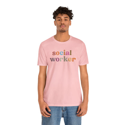 Retro Social Worker Shirt, Social Worker T-shirt for Women, School Social Worker Shirt, Social Worker Gift, T459