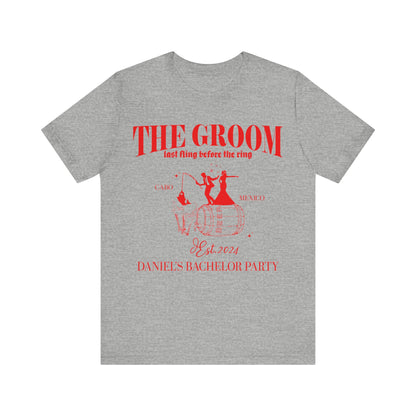 The Groom Bachelor Party Shirts, Groomsmen Shirt, Custom Bachelor Party Gifts, Group Bachelor Shirt, Fishing Bachelor Party Shirt, 12 T1604