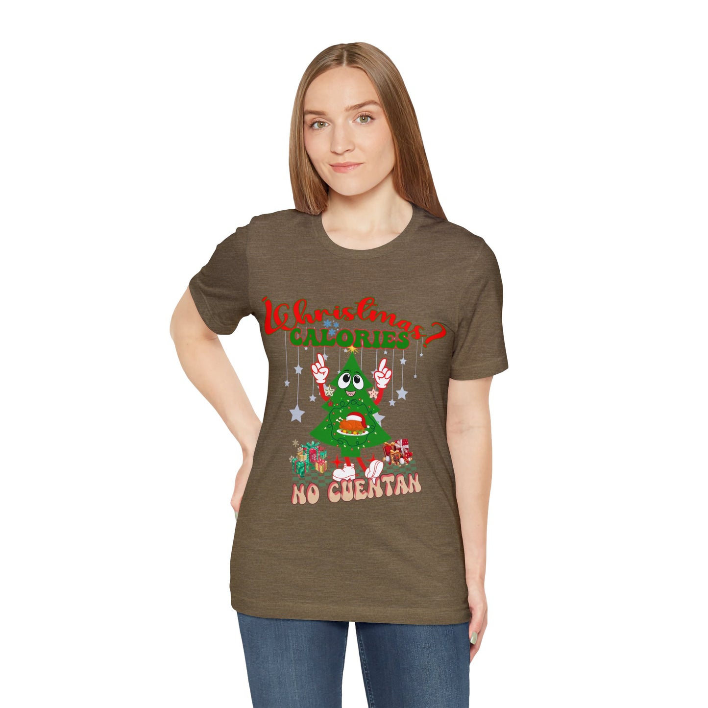 Christmas Calories No Cuentan Shirt, Feliz Navidad Shirt, Christmas Gifts, New Year Shirt, Spanish Christmas Shirt, Holiday Sweaters, T874