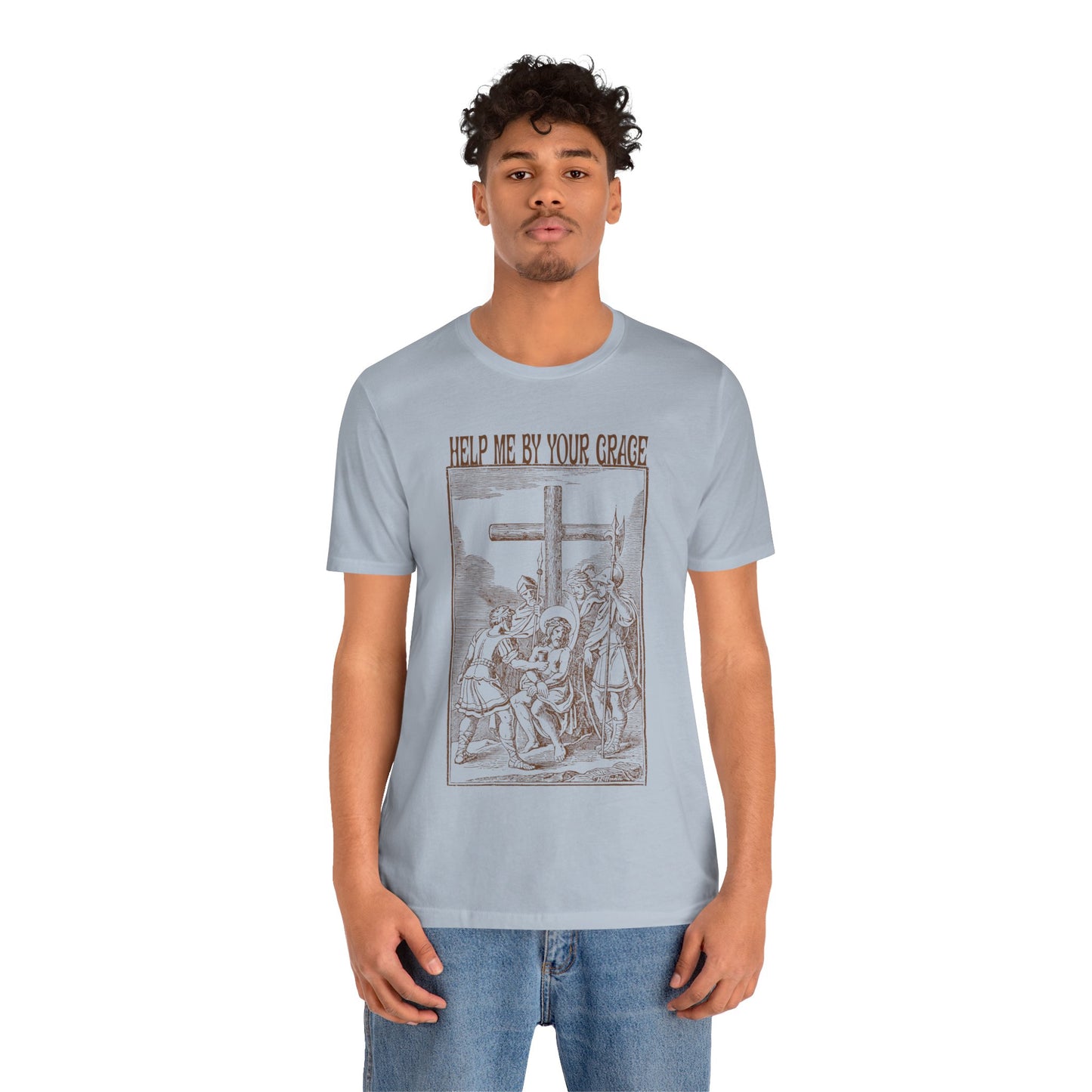 Vintage Antique Religious Biblical Drawing of Jesus Shirt, 10Th or Tenth Station of the Cross Shirt, Way of the Cross Shirt, T1590