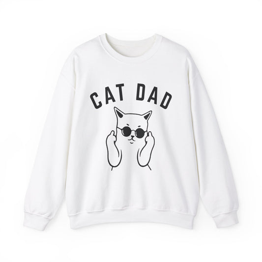 Cat Dad Sweatshirt, Cat Lover Sweatshirt, Funny Cat Tee, Cat Daddy Sweatshirt, Animal Lover Gift, Gift from the Cat, Cat Dad Gift, S1109