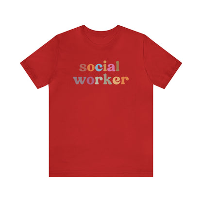 Retro Social Worker Shirt, Social Worker T-shirt for Women, School Social Worker Shirt, Social Worker Gift, T459