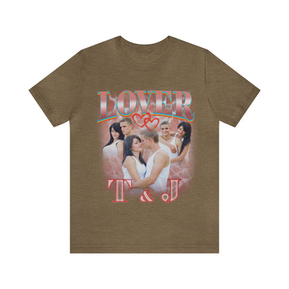 Custom Bootleg Tee for couple, Custom shirt for couple, Custom bootleg tee photo shirt for lover, couple shirt for lover, T1360