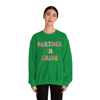 Partner In Crime Sweatshirt, Funny Best Friend Sweatshirt, Matching Besties Sweatshirt, Gift for Best Friend, BFF Sweatshirt, SW1287