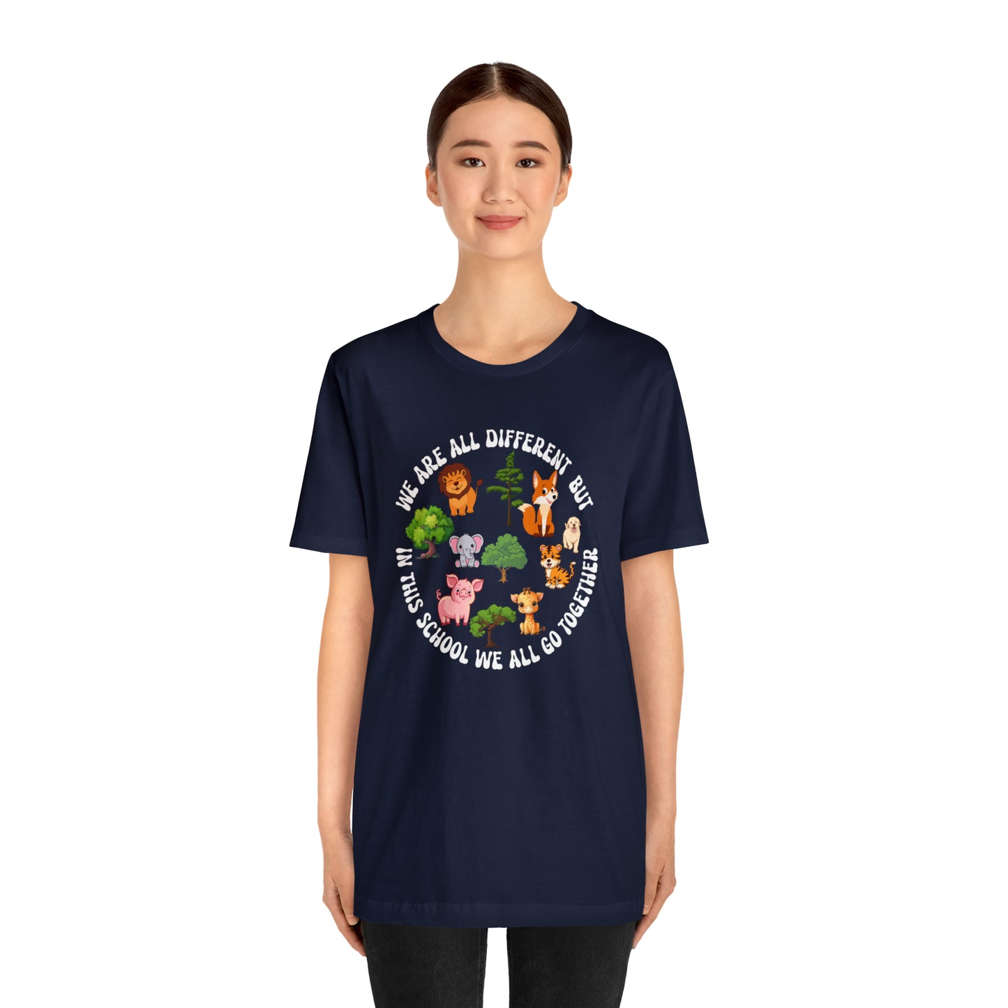 We Are Different But In This School We All Swim Together Shirt, Cute Teacher Shirt, Teacher Appreciation Shirt, T383