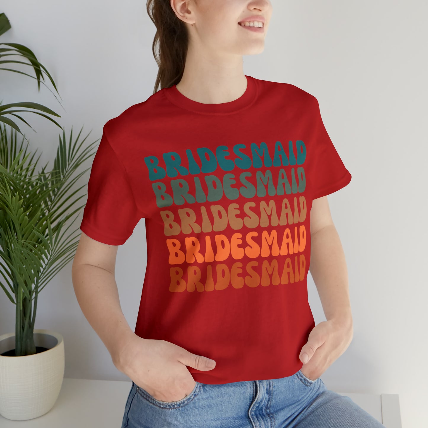 Retro Bridesmaid TShirt, Bridesmaid Shirt for Women, T288