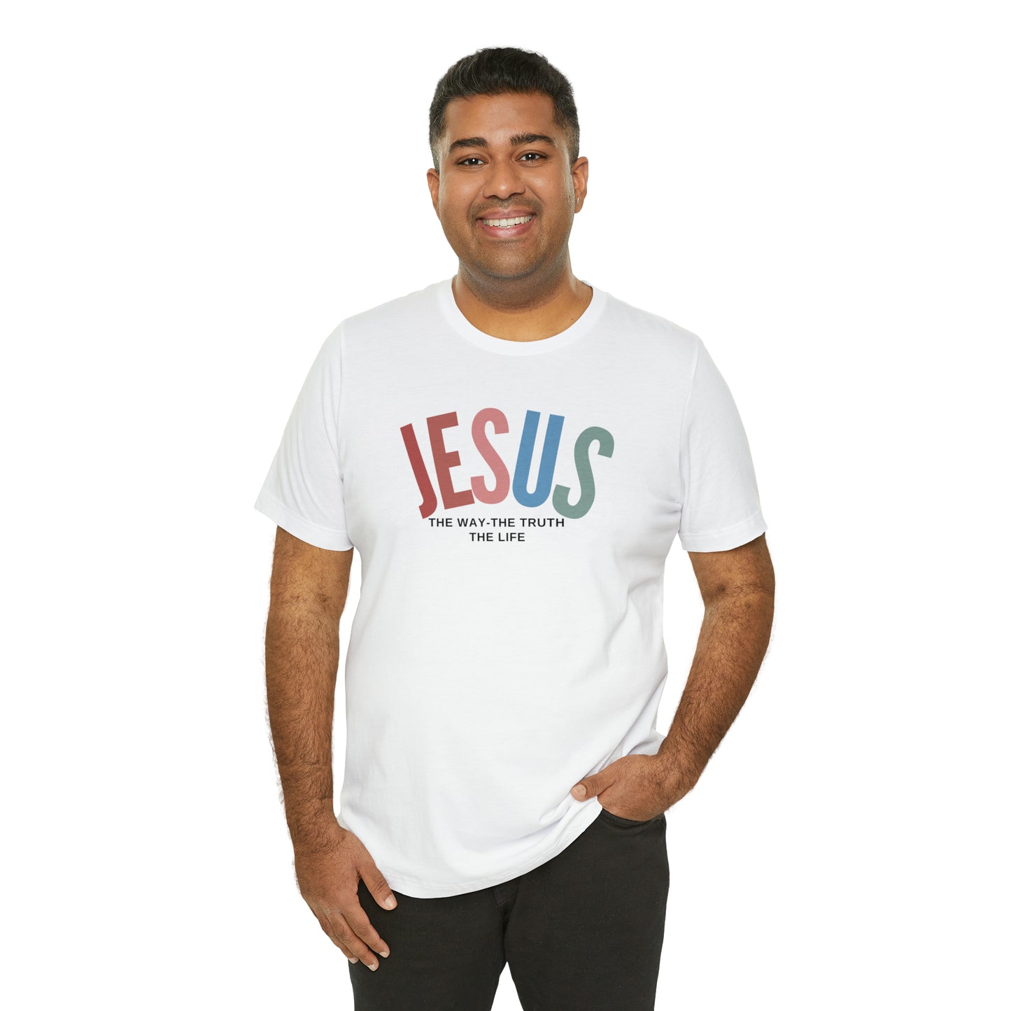 Jesus Tee for Christian Apparel, Jesus The Way The Truth The Life Shirt, Retro Christian Tshirt, T354