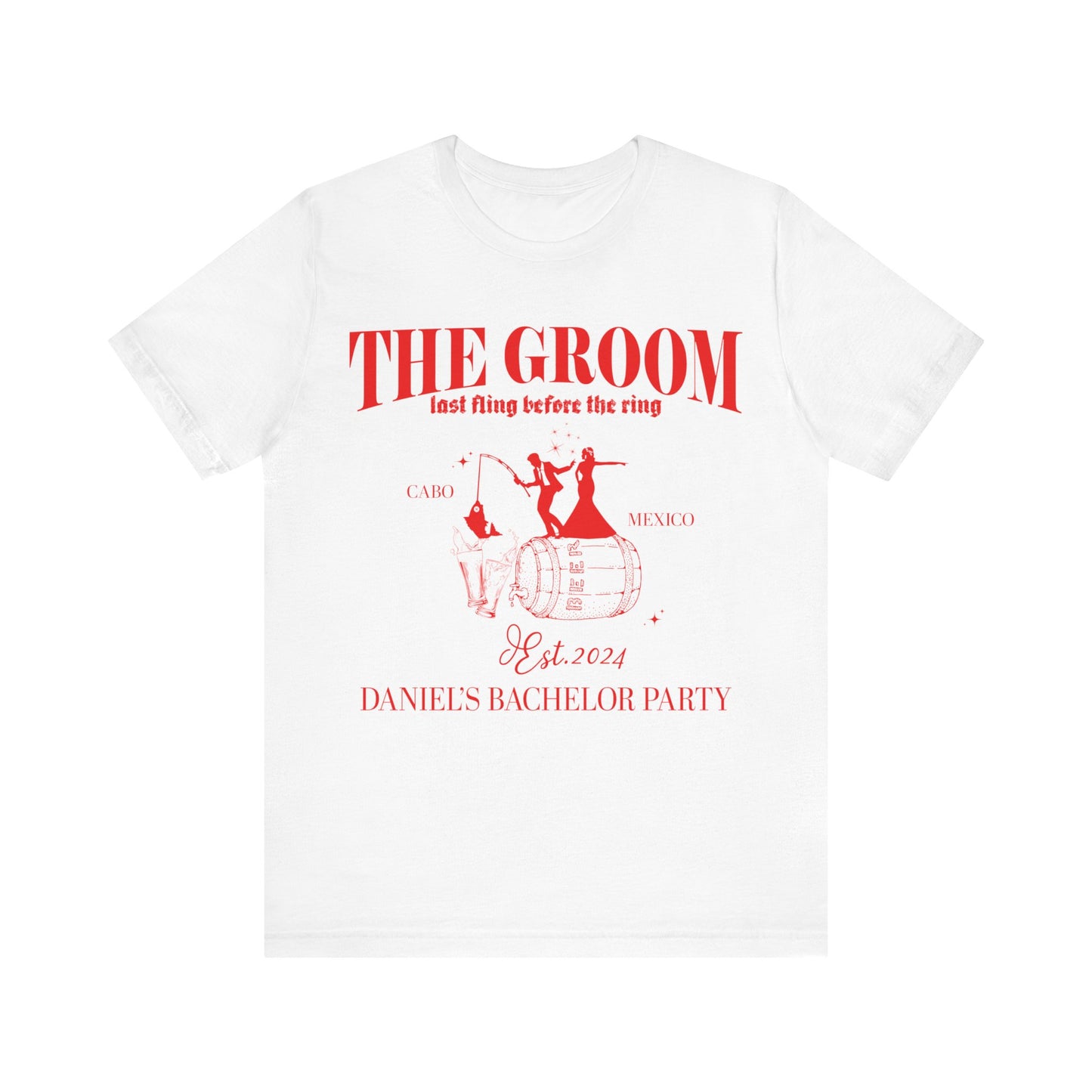 The Groom Bachelor Party Shirts, Groomsmen Shirt, Custom Bachelor Party Gifts, Group Bachelor Shirt, Fishing Bachelor Party Shirt, 12 T1604